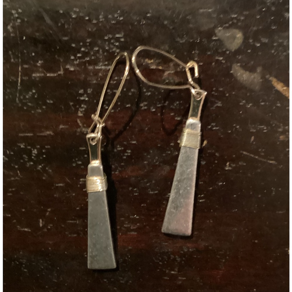 Dangly silver earrings